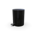 Primanova Siyah Lenox 5 Lt Pedallı Çöp Kovası