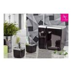 Primanova Toskana Siyah 4 Parça Banyo Seti