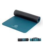 Primasole Yoga Matı Çevre Dostu Malzeme 1/2" (10 mm) Kaymaz Yoga Pilates Evde ve Spor Salonunda Fitness İkiz Renk Jango Yeşil/Siyah PSS91NH075A