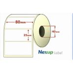 Prime 80X25 mm Termal Etiket, Barkod/adres/kargo Termal Etiketleri, Zebra ve Diğer Yazıcılarla Uyumlu - Option-1 - Ahşap