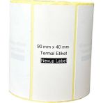 Prime 90X40 mm Termal Etiket, Barkod/adres/kargo Termal Etiketleri, Zebra ve Diğer Yazıcılarla Uyumlu - Option-1 - Ahşap