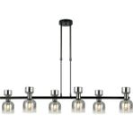 Prime Assor 6'lı Kobalt Masa Üstü Avize 6XE14 - Option-1 - 15000K - Beyaz