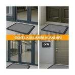 Prime Beylini Dezenfektan Hijyen Paspası Dış Kapı Ev Ofis Apartman Giriş Halısı Kıvırcık Paspas Kaydırmaz Havuzlu (Gri) - Option-1 - 001-Renkli