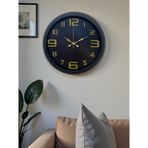 Prime Black 40 cm Metal Modern Tasarım Duvar Saati