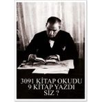 Prime Concept Atatürk ve Kitap Afişi - tek ebat