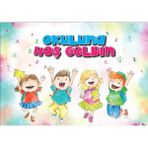 Prime Concept Okuluna Hoş Geldin Afişi 2 (Vinil) 70X100 cm - tek ebat
