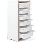 Prime Dükkan 6 Çekmeceli Çocuk Oyuncak ve Aktivite Dolabı,beyaz-Beyaz 18MM Mdf