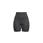 Prime FIT - Füme Yüksek Bel Seamless Push-Up Toparlayıcı Şort Tayt (Füme, S)