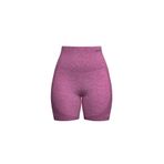 Prime FIT - Pembe Yüksek Bel Seamless Push-Up Toparlayıcı Şort Tayt (Pembe, M)