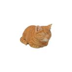 Prime Hi-Line Hediye Ltd Heykel, Uyuyan Tekir Kedi, Turuncu - 0 - Siyah - Option-1