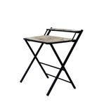 PRİME HOME Katlanır Çalışma Masası Bilgisayar / Laptop Masası 75 cm, Vizon Mermer