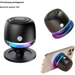 Prime Home M99 Magsafe Uyumlu Rgb Işıklı Bluetooth Hoparlör - Mıknatıslı Mini Ses Bombası - Siyah