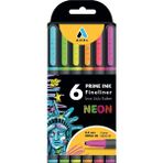 Prime Ink Fineliner 6'lı Neon Klasik Ince Uçlu Kalem - Standart