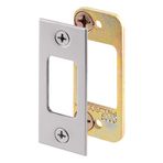 Prime-Line Defender Security E 2483 Sürgü Darbesi, Ahşap veya Metal Kapı Söveleri ile Kullanım İçin, 2-3/4 In. Yükseklik x 1-1/8 inç Genişlik, Çelik, Saten Nikel (Tekli Paket)