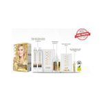 Prime Maxx Deluxe Serisi 24K Altın Parçacıklı Serum ile 1 Kutu 2 x 50 ml ve Geliştiriciler Saç Boyası (Buğday Sarısı 9.0) - 0 - Siyah
