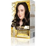 Prime Maxx Deluxe Serisi 24K Altın Parçacıklı Serum ile 1 Kutu 2 x 50 ml ve Geliştiriciler Saç Boyası (Kahve 4.0)