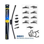 Prime Multıfıt™ MC33931 53CM 1 Adet Muz Tipi Silecek - Option-1 - 1BW-Beyaz