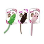 Prime Pawise Cat Peluş Oyuncak Fare - 01-Mavi