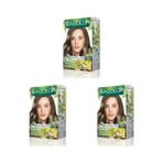 Prime Sea Color Amonyaksız, Vegan, Doğal, Besleyici Kalıcı Saç BOYASI%100 Beyaz Kapama (1 Paket 2 x 50 ml Boya & Oksidan) (Açık Kumral 8.0) (3 Paketi)