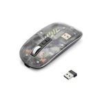 Prime Şeffaf Tasarımlı Kablosuz Mouse 2.4g + USB Çift Mod, 800/1200/1600 Dpı Ayarlanabilir, 75G Ultra Hafif, Manyetik Gövde, Pil Göstergeli, Ergonomik Bilgisayar Faresi | M233 (Siyah)