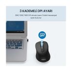 Prime SPK7538 Kablosuz Bluetooth 1600DPI 5 Tuşlu Optik Mouse Siyah