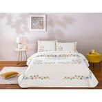 Prime Taç Baskılı Charmy Standart Pamuk Nevresim Takımı, Yeşil, Çift Kişilik - 001-Renkli - 100 x 100 cm