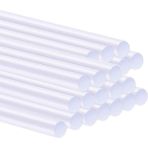 Prime Tutkal Çubukları, 20 Adet 11 mm x 180 mm Tutkal Tabancası Için Isıyla Eriyen Tutkal Çubukları - 100 x 100 cm - (ClearEyelets)Black-RadiantOrchid