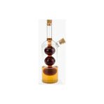 Prime Üç Bölmeli Çift Hazneli Cam Yağdanlık & Sirkelik – 260 ml Zarif Tasarım - 1BW-Beyaz - --