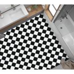 Prime Yer Kaplama Zemin Kaplama Folyosu 65X130 cm Siyah Kareler - Option-1