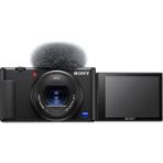 Prime Zv-1 Vlog Kamerası, 3 Inç Dokunmatik Lcd, 2.7x Zoom, 20.1 Megapiksel, 24-70 Milimetre Lens, 3 Mikrofon, Hdmı, Siyah - Ahududu