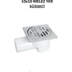 Primeaks 10X10 cm Kare Yer Süzgeci Paslanmaz Izgaralı Banyo Balkon Gider Süzgeci