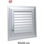 Primeaks 55X45 cm Banyo Wc Panjur Menfez | Plastik Havalandırma Kapağı | Duvar & Kapı Uyumlu