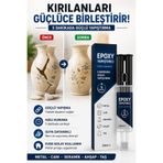 Primeaks Epoksi Şırınga Tipi Yapıştırıcı 24 ml | Cam Seramik Porselen Ahşap Güçlü Epoksi Yapıştırıcı