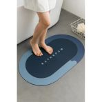 Primeaks Kaymaz Hızlı Kuruyan Banyo Paspası – 38X58 Cm Su Emici Modern Tasarım