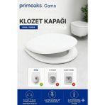 Primeaks Oval Klozetlere Uyumlu Klozet Kapağı Beyaz Kolay Montaj