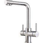 Primeflow Pro Üç Yollu Arıtmalı Premium Mutfak Eviye Bataryası Musluğu - Krom