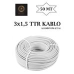 Primelux 3x1,5 Çok Telli Ttr Kablo 50 Metre (Cca)