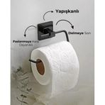 Primesegment Yapışkanlı Krom Kapaksız Tuvalet Kağıtlığı