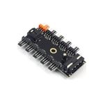 PrimeX Plus kbrx PX-4337 4 Pin Girişli 10 Port Fan Çoklayıcı Kart lifeshop 1018827 Uyumlu