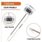 PrimeX Plus Primex Px-60 Digital Mutfak Termometresi, Yemekler Için Dijital Termometre, Paslanmaz Çelik Sıcaklık Ölçer - Beyaz