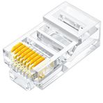 PrimeX Plus PrimeX PX-CAT460 Cat6 Jak, RJ45 Konnektör, Cat6 Plug 100 lü Paket