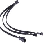 PrimeX Plus PX-4303 4 Pin to 3x Fan Çoklayıcı Y PWM Çoklayıcı Splitter Kablosu