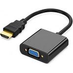 Primex Px-1240S Hdmi To Vga Çevirici Adaptör, 30 Cm Dijital Görüntü Dönüştürücü, Hdmi Erkek Vga Dişi, Full Hd Destekli Siyah Kablo Aparat�