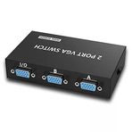 PrimeX PX-1260 2 Port VGA Switch, 2 PC 1 Monitör Manuel VGA Çoklayıcı, VGA KVM Ekran Seçici Switch, Bilgisayar Laptop DVR Projeksiyon Monitör Bağlantı Aparatı