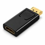 PrimeX PX-1325-4K DisplayPort to HDMI Dönüştürücü, DP to 4K Hdmi Çevirici, DisplayPort Bilgisayar to HDMI Monitör TV Projeksiyon Adaptörü, Siyah