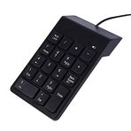 PrimeX PX-1864 USB 2.0 Siyah Kablolu Numerik Klavye Keypad, USB Sayısal Tuş Takımı, PC Laptop Notebook İçin Kablolu NumPad, Ev Ofis Muhasebe Excel Veri Girişi Kullanımına Uygun