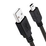 Primex Px-5P15 1.5 Metre 5 Pin Usb Kablo, Mini Usb Kablo, Usb Am/Mini 5Pin Kablo, Ps3 Kol Şarj Kablosu