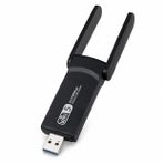 PrimeX PX-AC1200 USB 3.0 WiFi Adaptör, Realtek RTL8812BU, AC1200/AC1300 Dual Band 2.4G-5G, 802.11ac Kablosuz Ağ Alıcı, PC Laptop Masaüstü için Wireless USB Dongle
