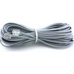 PrimeX PX-KKT05 2CX0.10mmx7 5 Metre ADSL RJ11 Telefon Kablosu Gri, ADSL, VDSL 2 Canlı Kablo