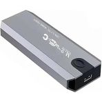 PrimeX PX-M224 M.2 NVMe SSD Kutusu, Type-C USB 3.1/3.2 Harici SSD Kutu, PCIe NVMe M.2 SSD Uyumlu Alüminyum Taşınabilir Disk Muhafazası, USB-C Hızlı Veri Aktarım Harici SSD HDD Kutusu
